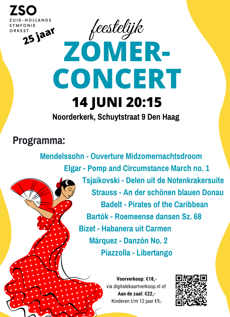 Poster zomerconcert 2025 Poster zomerconcert 2025